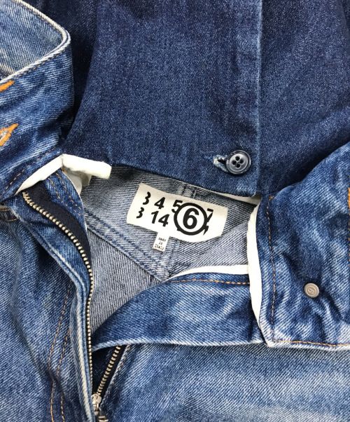 MM6 Maison Margiela（エムエムシックスメゾンマルジェラ）MM6 Maison Margiela (エムエムシックス メゾンマルジェラ) デニム オーバーオール インディゴ サイズ:38の古着・服飾アイテム