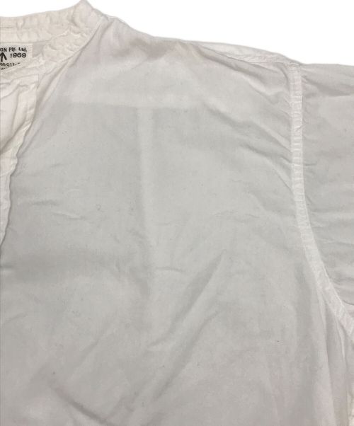 オーストラリア軍（オーストラリア軍）オーストラリア軍 (オーストラリア軍) ［古着］バンドカラーシャツ ホワイト サイズ:14の古着・服飾アイテム