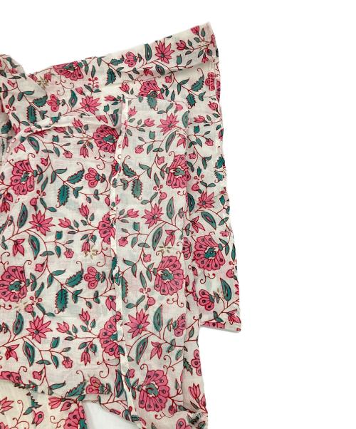 ne quittez pas（ヌキテパ）ne quittez pas (ヌキテパ) エスニックプリントフレアスリーブドレス ピンク サイズ:FREEの古着・服飾アイテム