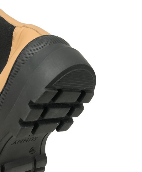 SUNNY PELLICO（サニーペリコー）SUNNY PELLICO (サニーペリコー) サイドゴアブーツ ベージュ×ブラック サイズ:39（24.5～25.0cm相当)の古着・服飾アイテム