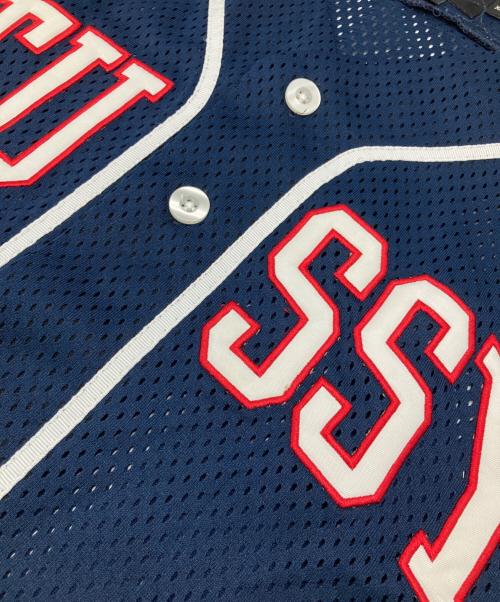 stussy（ステューシー）stussy (ステューシー) ベースボールシャツ ネイビー サイズ:XLの古着・服飾アイテム