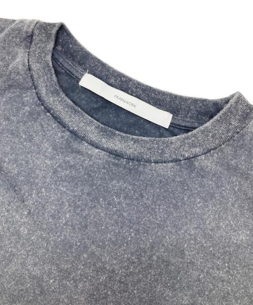 FRAMeWORK（フレームワーク）FRAMeWORK (フレームワーク) パウダーブリーチ クロップドTEE グレー サイズ:FREEの古着・服飾アイテム