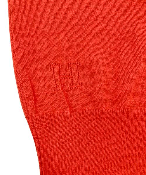 HERMES（エルメス）HERMES (エルメス) カシミヤ半袖ニット ピンク サイズ:34の古着・服飾アイテム