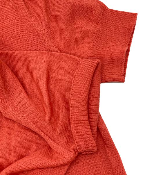 HERMES（エルメス）HERMES (エルメス) カシミヤ半袖ニット ピンク サイズ:34の古着・服飾アイテム