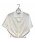 THREE DOTS（スリードッツ）の古着「シャイニーシアー ポロカーディガン」｜ホワイト