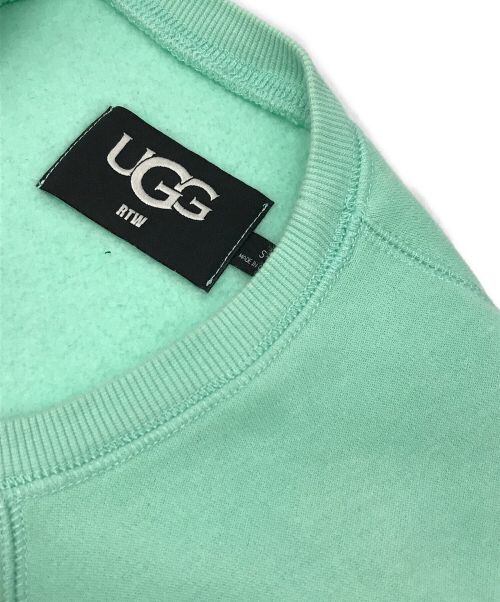 UGG（アグ）UGG (アグ) MADELINE FUZZY LOGO CREW NECK SWEAT ミントグリーン サイズ:Sの古着・服飾アイテム