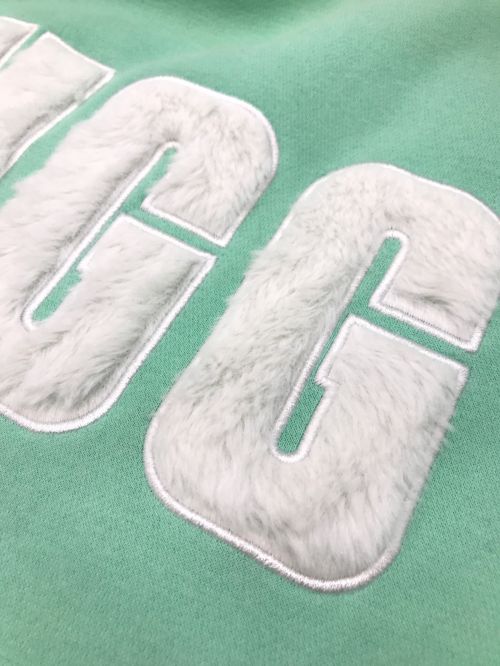 UGG（アグ）UGG (アグ) MADELINE FUZZY LOGO CREW NECK SWEAT ミントグリーン サイズ:Sの古着・服飾アイテム