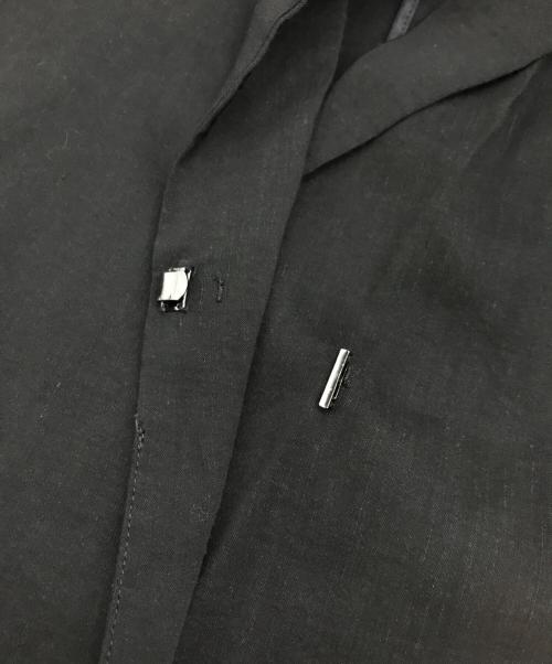 23区（ニジュウサンク）23区 (ニジュウサンク) リネンレーヨンストレッチ ロング ジレ ブラック サイズ:38の古着・服飾アイテム