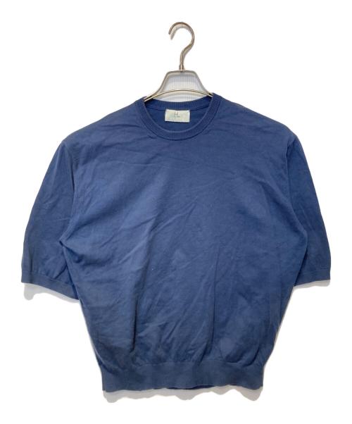 HERILL（ヘリル）HERILL (ヘリル) cotton crewneck short sleeve ネイビー サイズ:1の古着・服飾アイテム