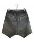 JULIUS (ユリウス) ラムレザー サルエル ハーフパンツ ブラック サイズ:3：15000円
