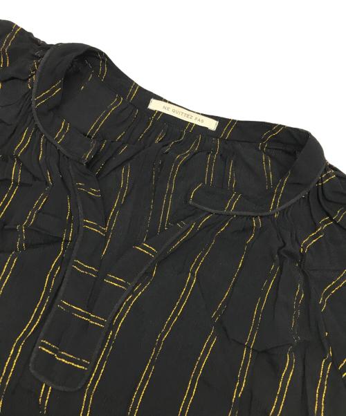 ne quittez pas（ヌキテパ）ne quittez pas (ヌキテパ) レーヨンクレープルレックスドレス ブラック サイズ:FREEの古着・服飾アイテム