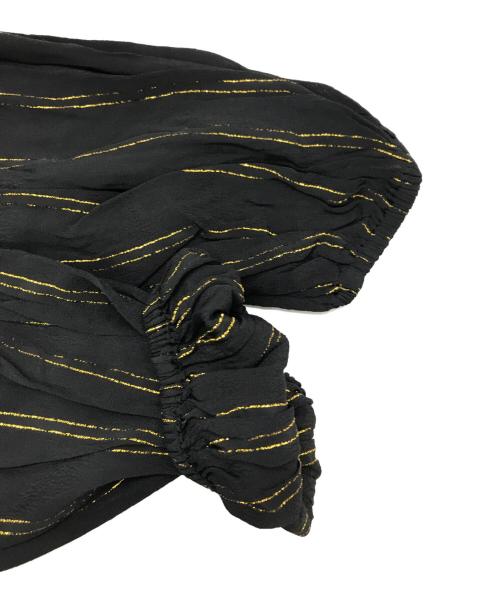 ne quittez pas（ヌキテパ）ne quittez pas (ヌキテパ) レーヨンクレープルレックスドレス ブラック サイズ:FREEの古着・服飾アイテム