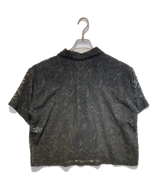 SALON adam et rope'（サロンアダムエロペ）SALON adam et rope' (サロンアダムエロペ) シアージャガードレースセットアップ ブラック サイズ:FREEの古着・服飾アイテム