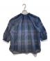JOURNAL STANDARD relume (ジャーナルスタンダード レリューム) シアーチェックギャザーブラウス ネイビー サイズ:Free 未使用品：7000円