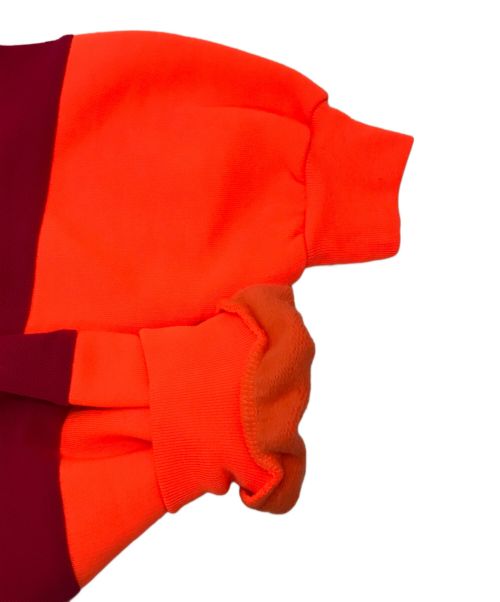 BALENCIAGA（バレンシアガ）BALENCIAGA (バレンシアガ) パッチワーク ロングスリーブ ポロシャツ ピンク×オレンジ サイズ:XXSの古着・服飾アイテム