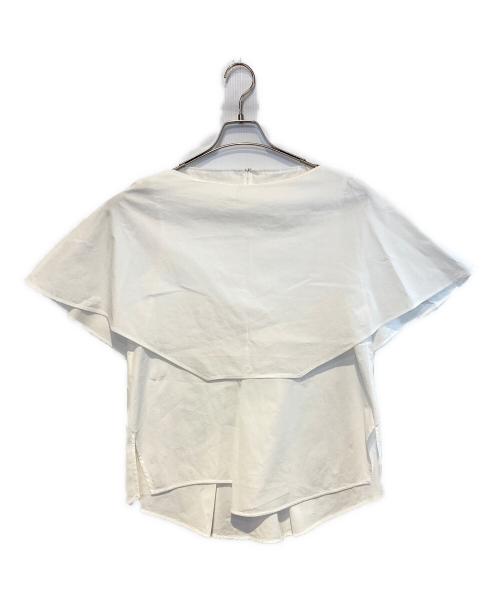 ENFOLD（エンフォルド）ENFOLD (エンフォルド) ケープPOブラウス ホワイト サイズ:38の古着・服飾アイテム