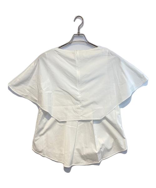 ENFOLD（エンフォルド）ENFOLD (エンフォルド) ケープPOブラウス ホワイト サイズ:38の古着・服飾アイテム