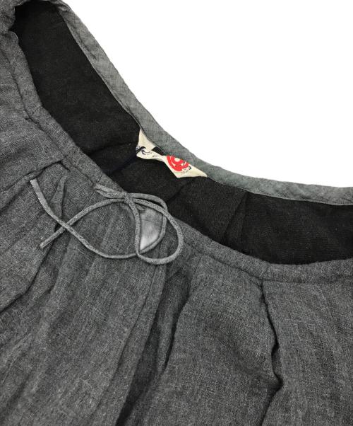 R BY 45rpm（アールバイフォーティファイブアールピーエム）R BY 45rpm (アールバイフォーティファイブアールピーエム) コットンワンピース グレー サイズ:2の古着・服飾アイテム