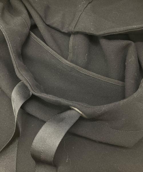 ENFOLD（エンフォルド）ENFOLD (エンフォルド) ダブルクロス フーディチュニック ブラック サイズ:38の古着・服飾アイテム