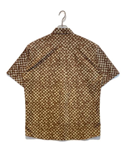 OLD STUSSY（オールドステューシー）OLD STUSSY (オールドステューシー) チェックシャツ ブラウン×ホワイト サイズ:Ｌの古着・服飾アイテム
