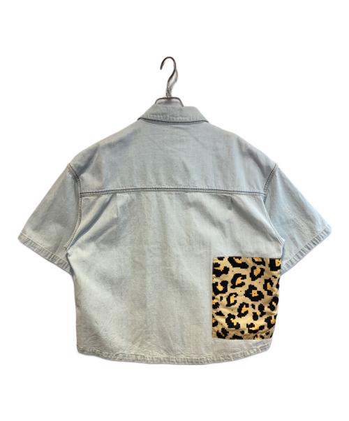 PAM（パム）PAM (パム) ヴィンテージ加工 パッチワーク デニム 半袖 シャツ インディゴ サイズ:下記参照　の古着・服飾アイテム