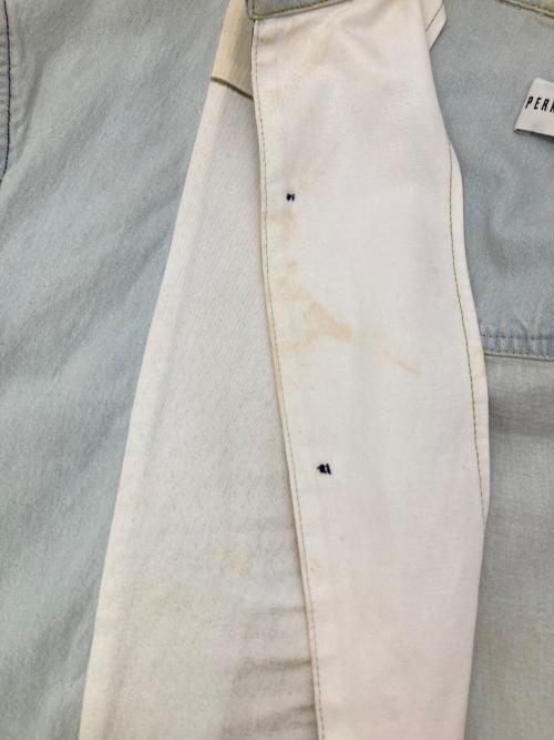 PAM（パム）PAM (パム) ヴィンテージ加工 パッチワーク デニム 半袖 シャツ インディゴ サイズ:下記参照　の古着・服飾アイテム