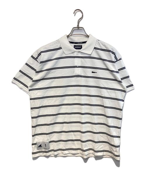 DESCENDANT（ディセンダント）DESCENDANT (ディセンダント) ポロシャツ ホワイト×ブラック サイズ:1の古着・服飾アイテム
