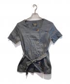 UNITED TOKYOユナイテッドトーキョー）の古着「レジンフィニッシュスクエアジャケット」｜グレー