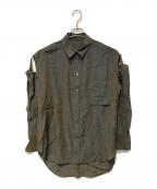 MAISON SPECIALメゾンスペシャル）の古着「2WAYスリーブシャツ」｜グレー