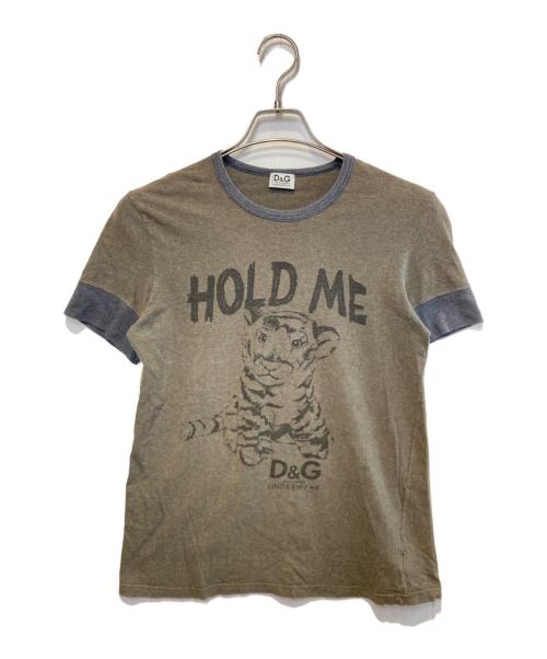 DOLCE & GABBANA（ドルチェ＆ガッバーナ）DOLCE & GABBANA (ドルチェ＆ガッバーナ) プリントTシャツ グレー サイズ:Ｓの古着・服飾アイテム