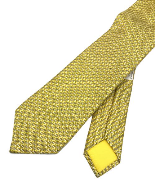 HERMES（エルメス）HERMES (エルメス) ネクタイ イエロー サイズ:下記参照 未使用品の古着・服飾アイテム