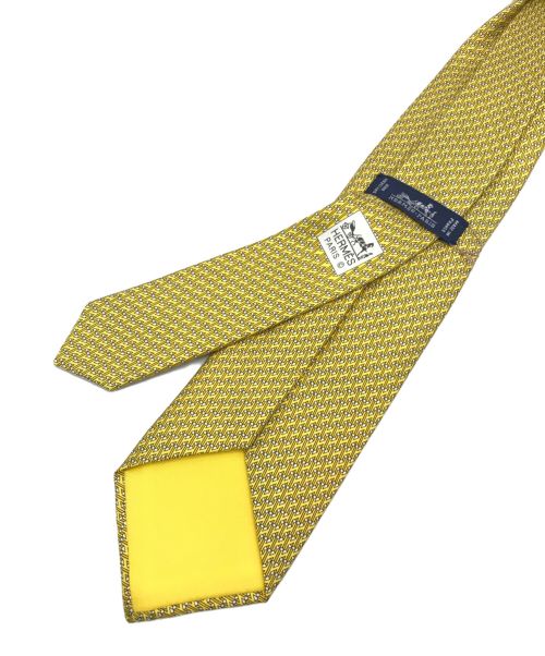HERMES（エルメス）HERMES (エルメス) ネクタイ イエロー サイズ:下記参照 未使用品の古着・服飾アイテム