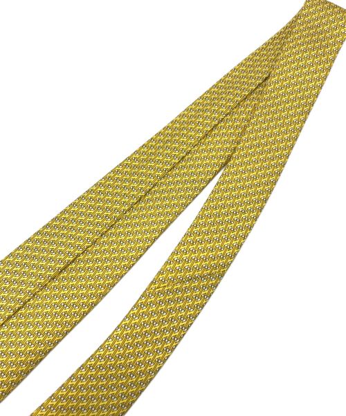 HERMES（エルメス）HERMES (エルメス) ネクタイ イエロー サイズ:下記参照 未使用品の古着・服飾アイテム