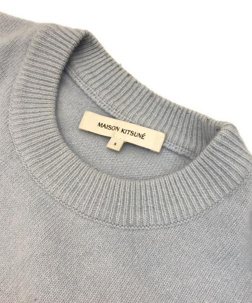 maison kitsune（メゾンキツネ）maison kitsune (メゾンキツネ) フォックスヘッド インターシャ コンフォート ジャンパー ブルー サイズ:Sの古着・服飾アイテム