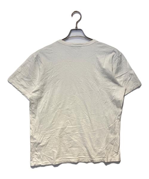 maison kitsune（メゾンキツネ）maison kitsune (メゾンキツネ) ダブル フォックスヘッド ロゴ Tシャ ホワイト サイズ:Ｍの古着・服飾アイテム