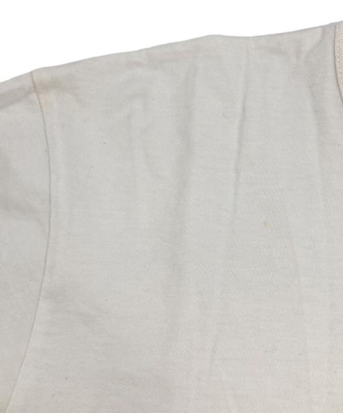 maison kitsune（メゾンキツネ）maison kitsune (メゾンキツネ) ダブル フォックスヘッド ロゴ Tシャ ホワイト サイズ:Ｍの古着・服飾アイテム