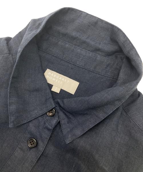 MARGARET HOWELL（マーガレットハウエル）MARGARET HOWELL (マーガレットハウエル) リネンワンピース ネイビー サイズ:2 未使用品の古着・服飾アイテム