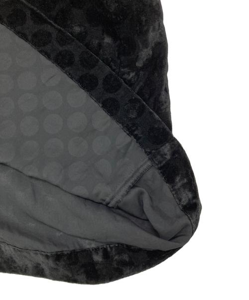 tricot COMME des GARCONS（トリココムデギャルソン）tricot COMME des GARCONS (トリココムデギャルソン) ピンタックベロアワンピース ブラック サイズ:Sの古着・服飾アイテム