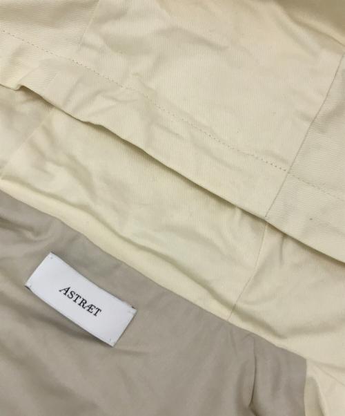 ASTRAET（アストラット）ASTRAET (アストラット) コットン ツイル フーデッドコート ホワイト サイズ:FREEの古着・服飾アイテム