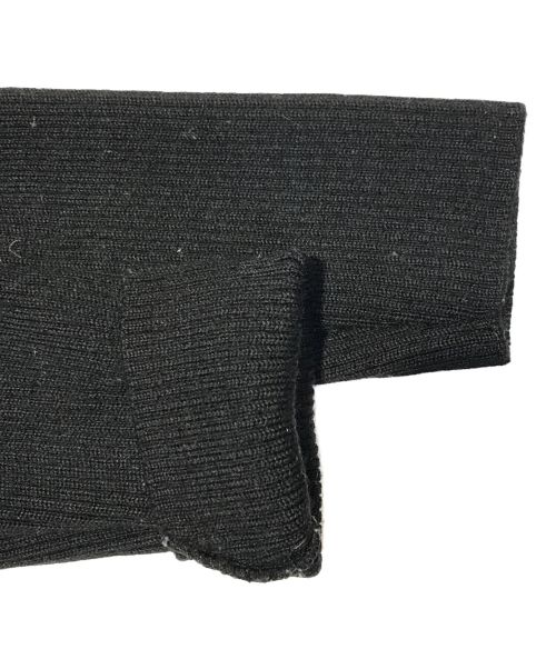 Yves Saint Laurent（イヴサンローラン）Yves Saint Laurent (イヴサンローラン) 総柄ハイネックニット ブラック×グリーン サイズ:Mの古着・服飾アイテム