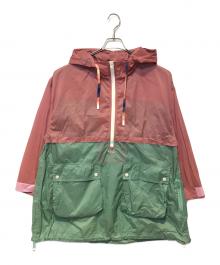 F/CE.（エフシーイー）の古着「リップナイロン ビッグアノラック」｜ピンク×グリーン