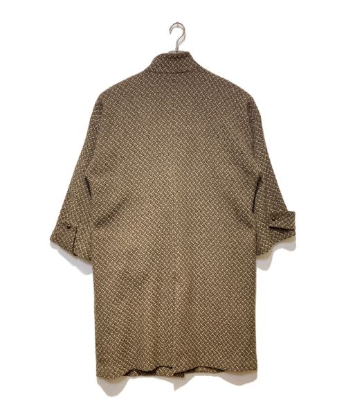 cardo fabrica（カルドファブリカ）cardo fabrica (カルドファブリカ) スタンドカラーツイードコート ブラウン サイズ:FREEの古着・服飾アイテム