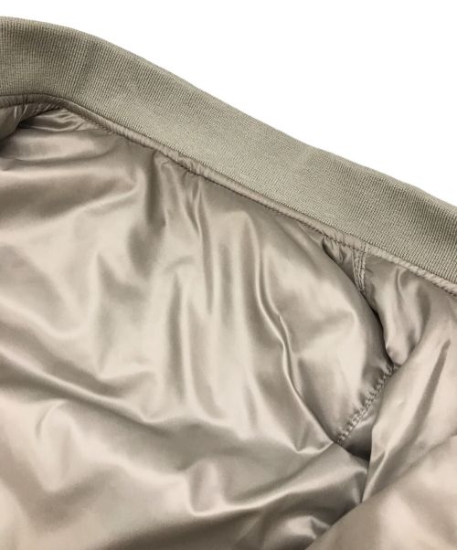 BABYLONE（バビロン）BABYLONE (バビロン) リバーシブルミドルMA-1 ベージュ×グレー サイズ:FREEの古着・服飾アイテム