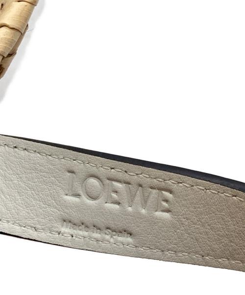 LOEWE（ロエベ）LOEWE (ロエベ) バスケットバッグ ホワイト×ベージュの古着・服飾アイテム