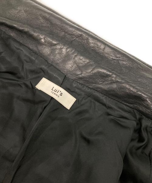 Lui's（ルイス）Lui's (ルイス) シープスキンライダースジャケット ブラック サイズ:38の古着・服飾アイテム