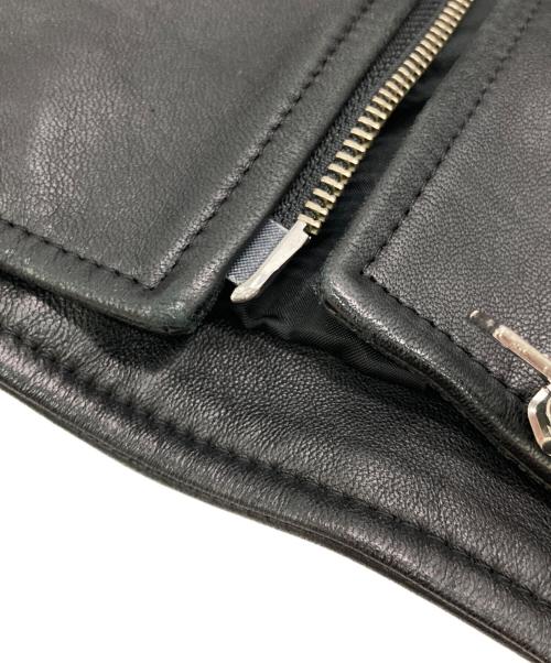 Lui's（ルイス）Lui's (ルイス) シープスキンライダースジャケット ブラック サイズ:38の古着・服飾アイテム