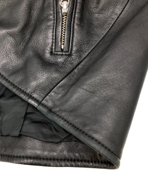 Lui's（ルイス）Lui's (ルイス) シープスキンライダースジャケット ブラック サイズ:38の古着・服飾アイテム