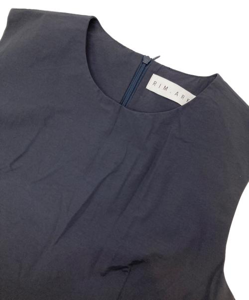 RIM.ARK（リムアーク）RIM.ARK (リムアーク) Noble flare volume dress ネイビー サイズ:36の古着・服飾アイテム
