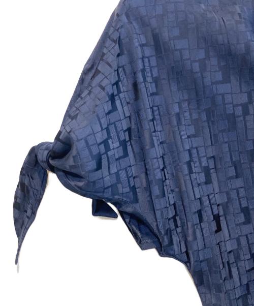 MARNI（マルニ）MARNI (マルニ) 総柄リボンワンピース ネイビー サイズ:40の古着・服飾アイテム