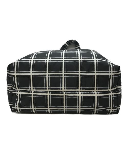 MARNI（マルニ）MARNI (マルニ) 2WAYパフトートバッグ ブラック×ホワイトの古着・服飾アイテム